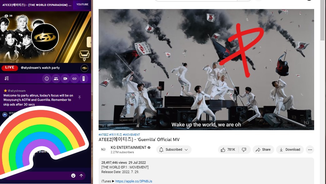 premii00's tweet photo. π΄ββ οΈ
π’π’π’
11/22 - Scener check in
#GuerrillaZ
#ATEEZ #GUERRILLA #MAMAVOTE
#BREAK_THE_WALL #BREAK_MAMA_WALL https://t.co/YjZ1RYXnJ2