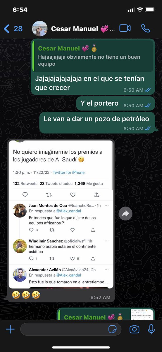 Comentando el Mundial con <a href="/Cesartavares_10/">César 😼</a> 😂😂😂