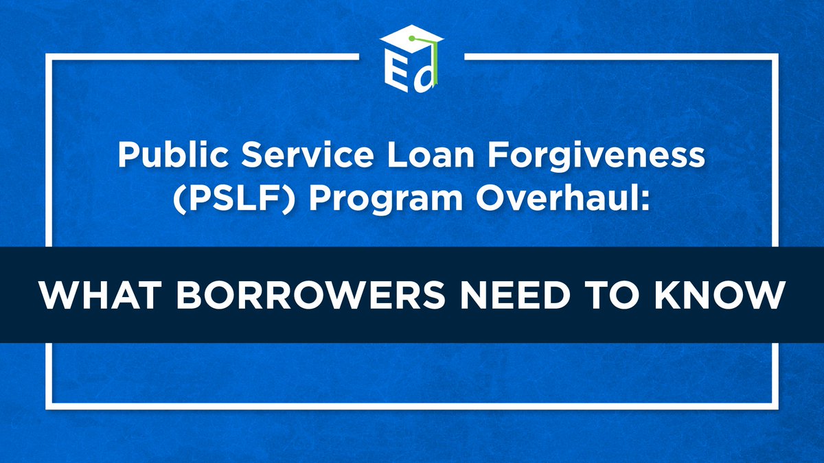 Thanks to permanent changes to Public Service Loan Forgiveness, borrowers enrolled in PSLF can receive credit for:
• Late, partial, &amp; lump sum payments 
• Deferments tied to military service
• Forbearance for economic hardship 
The latest ➡️ ed.gov/news/press-rel…