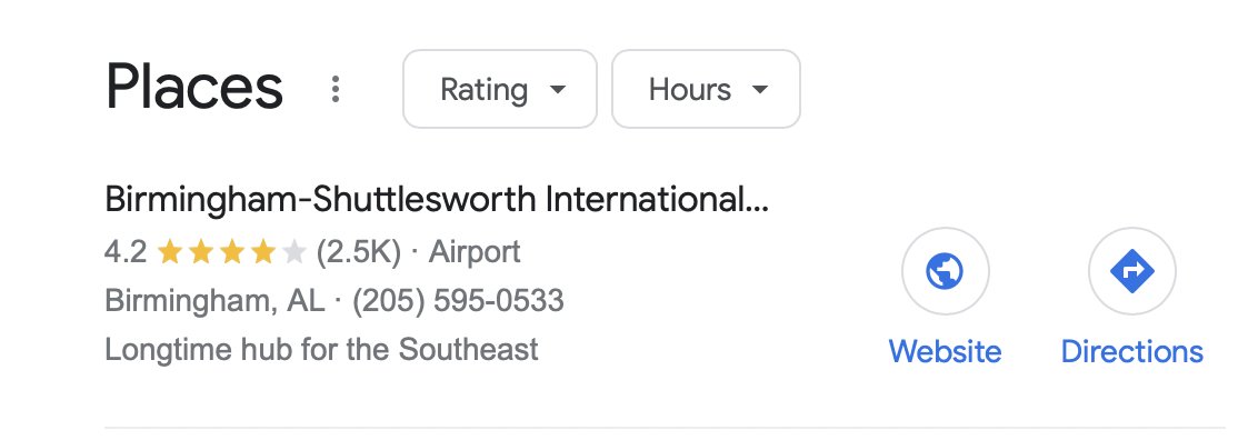 I always forget that Birmingham Airport is named, in part, after <a href="/mmomruss/">Russ Shuttlesworth</a>'s great, great grandfather Cletus Shuttlesworth...
