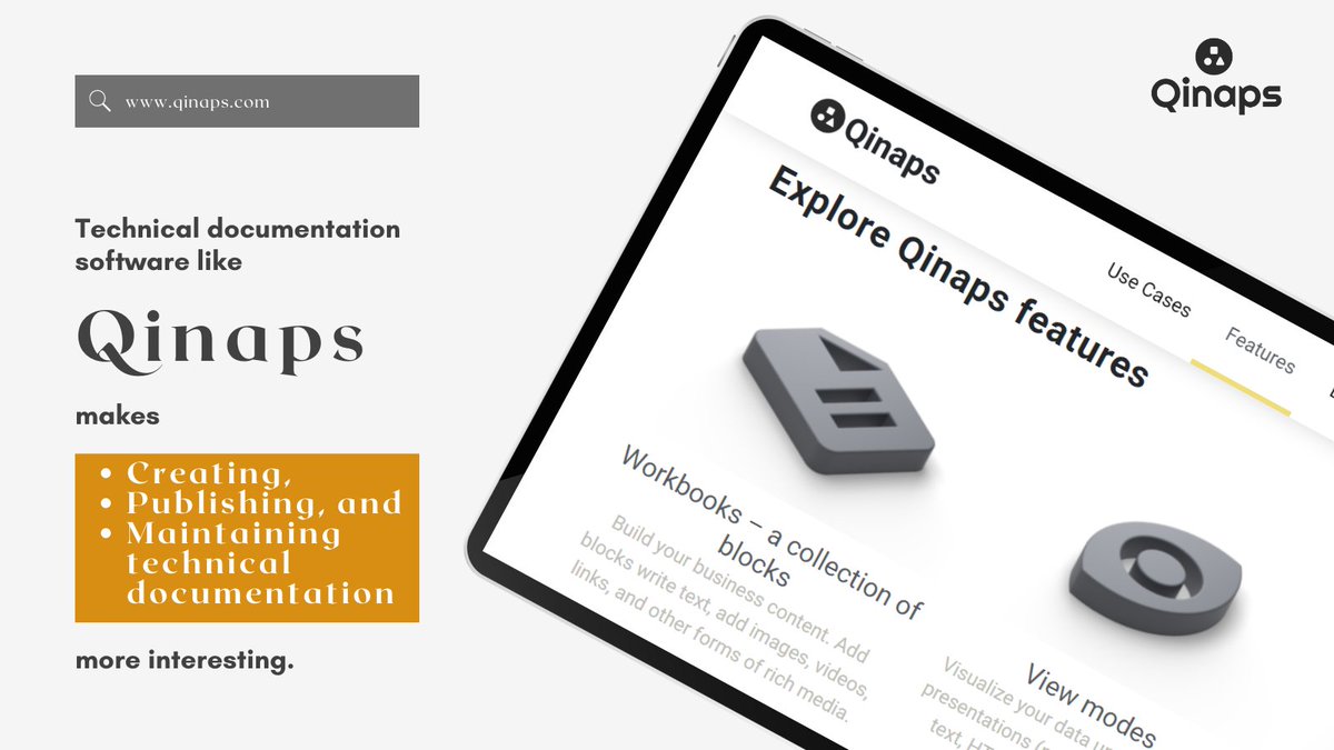 qinapsworkbooks's tweet photo. We bring you an easy and effective way for your technical documentation needs!
#team #people #help #productdesign #writing #productivity #business #technicaldocumentation #technology #saas #saastool #redundancy #startuptool #documentationtool #requiremen https://t.co/byCDjksst1