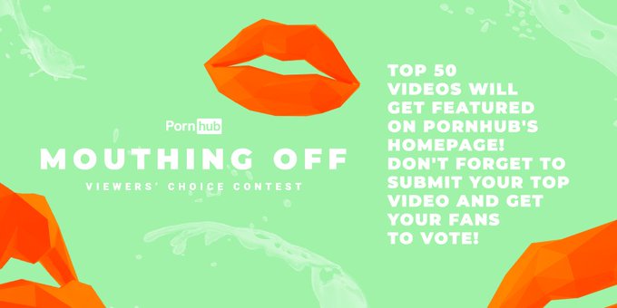 The best way to get noticed and increase your views is to make the @Pornhub homepage!   Winners are voted