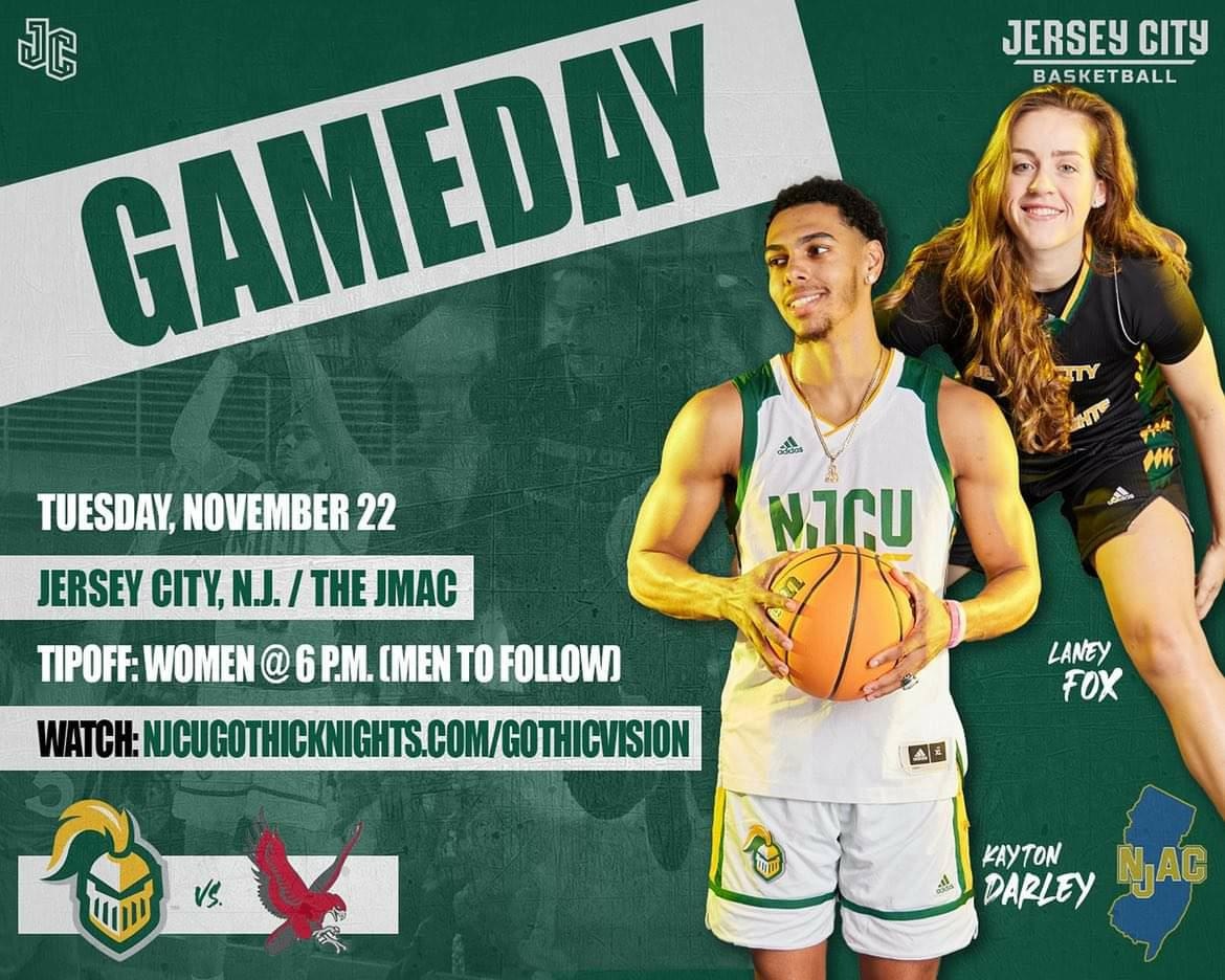 GAMEDAY! The NJCU Gothic Knights (3-1) open up NJAC play vs the Montclair State Red Hawks (3-0) at home at 8pm! Our guy Kayton Darley @snipa_kay is ready #njcu #njcumensbasketball #jerseycitysteam #knightup #rollknights #backtobusiness #packthejmac