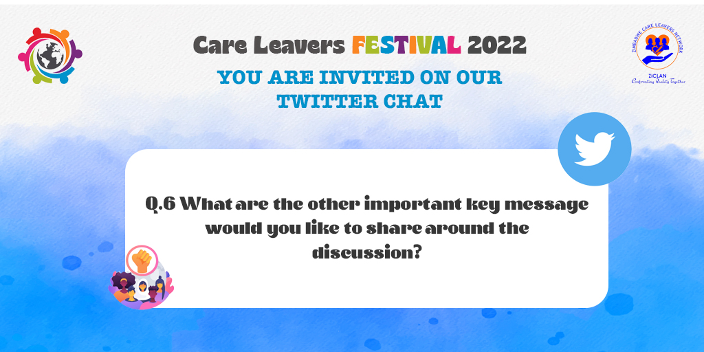 We have the final question to our chat!
6) What are the other important key message would you like to share around the discussion?

Keep sharing your tweets/messages/answers :)
The conversation continues <3