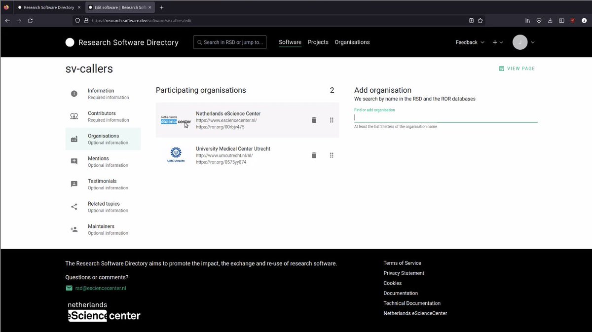 eScienceCenter's tweet photo. The #ResearchSoftwareDirectory showcases your software. What does that entail? Everything from the basic information of your project, contributors, organizations, mentions, testimonials, related topics, maintainers, contact people, tell others how to cite your software and more! https://t.co/WsfNL2CwJz