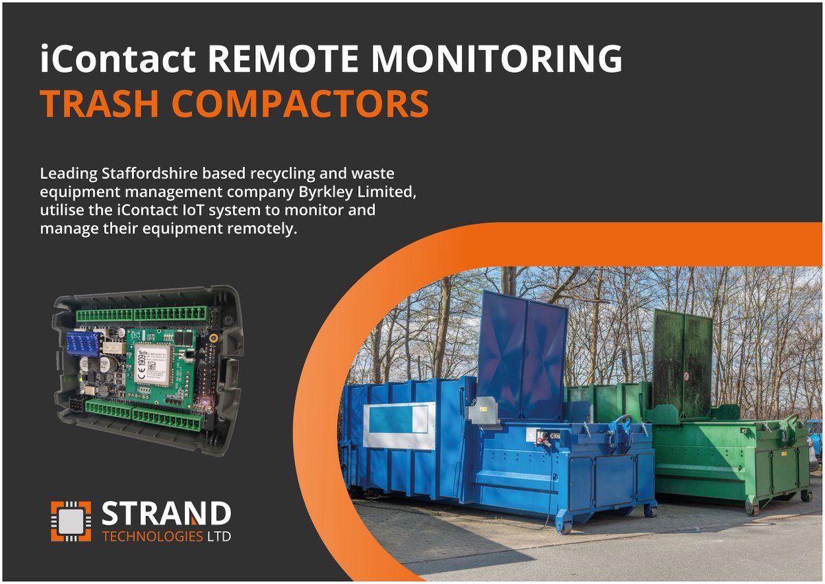 Byrkley Ltd utilises the iContact to monitor and manage their equipment remotely. 

The iContact ECO3 devices have been configured and interfaced within the equipment for automatic email and SMS alerting providing remote power failure and “Bin Full” alerting 24/7.  #Casestudy
