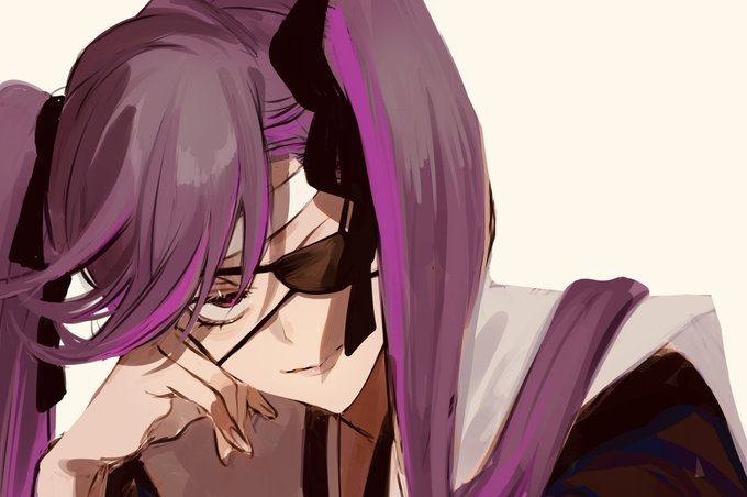 「眼帯 紫髪」のTwitter画像/イラスト(人気順)
