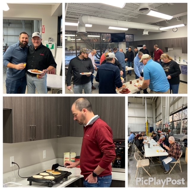 DynamicConveyor's tweet image. Giving Thanks Pancake Breakfast - A special time set aside for the leadership team to show the constant appreciation for the continuous hard work and dedication of the Dynamic Conveyor staff.  You are all very much appreciated! 
#teamsuccess