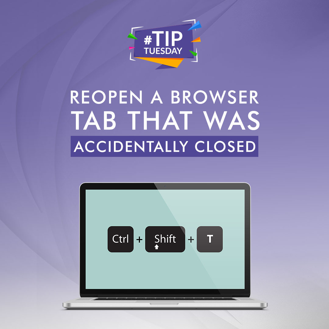 Buildinary's tweet image. #TipTuesday
&quot;Reopen a browser tab that was accidentally closed.&quot; ( Ctrl+Shift+T )

𝐅𝐢𝐧𝐝 𝐎𝐮𝐭
🌐buildinary.com
🔗facebook.com/Buildinary
🔗instagram.com/buildinary

#Buildinary #tuesdaytip #tuesdaythoughts #tuesdayvibes #tuesdaymotivation #tuesdaytips #tiptuesday