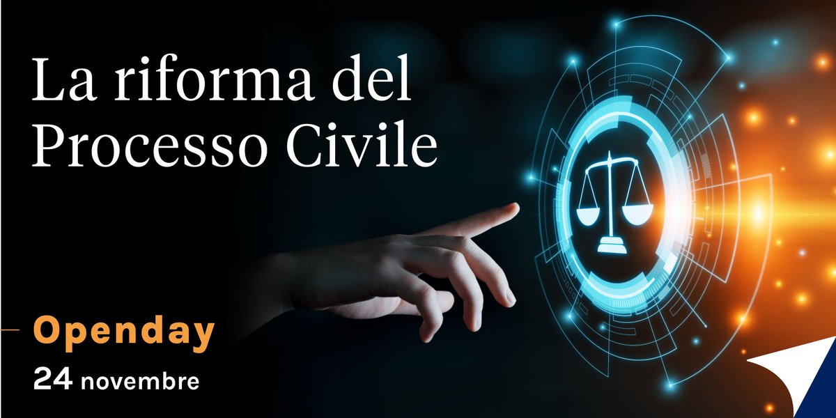 Il nostro catalogo formativo si arricchisce di una nuova proposta: La Riforma del #ProcessoCivile, realizzato in collaborazione con <a href="/ANFSindacato/">ANFSindacato</a> (Associazione Nazionale Forense). 

Scopri la nostra proposta e partecipa gratuitamente all’Open Day >> formazione.giappichelli.it/corsi/rifoma-p…