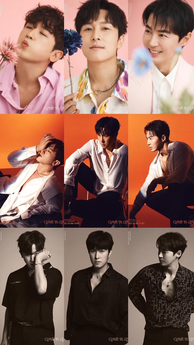 Love love Shinhwa WDJ concept photos!! So pretty, cool &amp; smexy! 🧡🧡🧡🧡🧡🧡