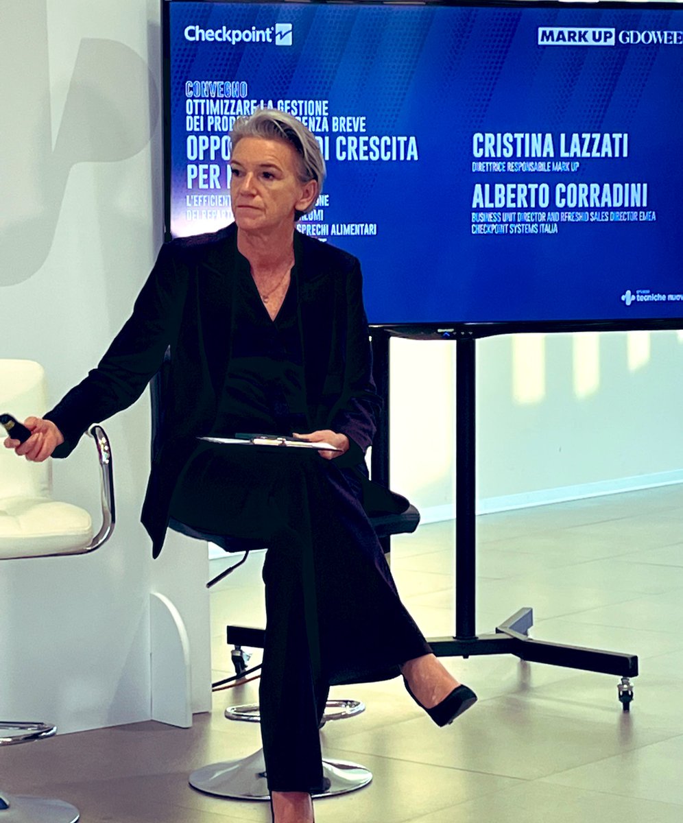 Inizia il convegno “Ottimizzare la gestione dei prodotti a scadenza breve. Opportunità di crescita per la gdo”. In collaborazione con <a href="/CheckpointSysIT/">CheckpointIT</a>. “Vogliamo fare cultura sui freschi”, dice il Ceo Alberto #Corradini <a href="/acorra72/">Alberto Corradini</a> <a href="/PLambrini/">Pierpaolo Lambrini </a>  <a href="/Gaia_Giannotti/">GaiaGiannotti</a> <a href="/Clazzati/">Cristina Lazzati</a> <a href="/Mark_Up_/">Mark Up</a>