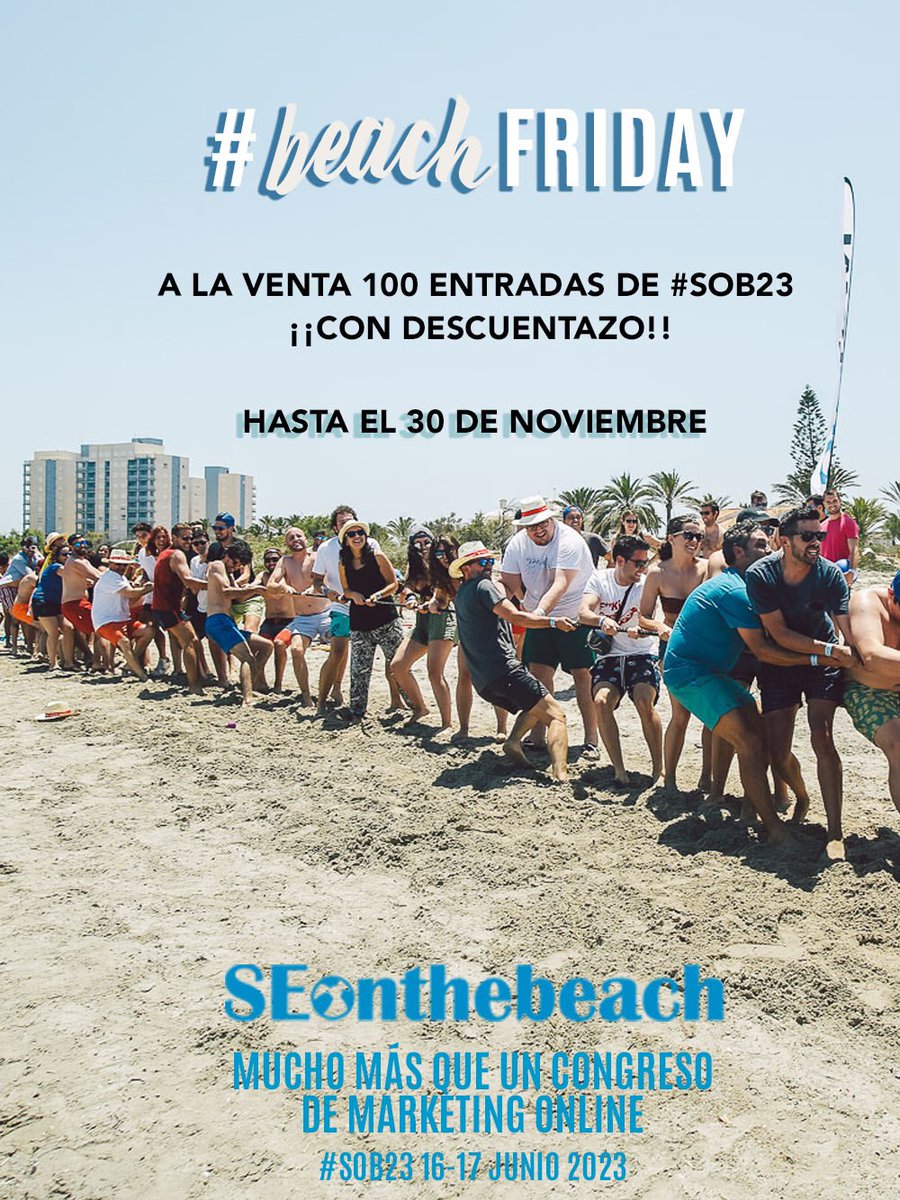 seonthebeach's tweet photo. 🌊¿Vienes a #SOB23 ?🌊
💢💥Aún estás a tiempo de pillar tu entrada con DESCUENTAZO por el #BEACHFriday 😎🙌🏽
➡️https://t.co/xXoaMY3zmM https://t.co/x3vKQpkczj