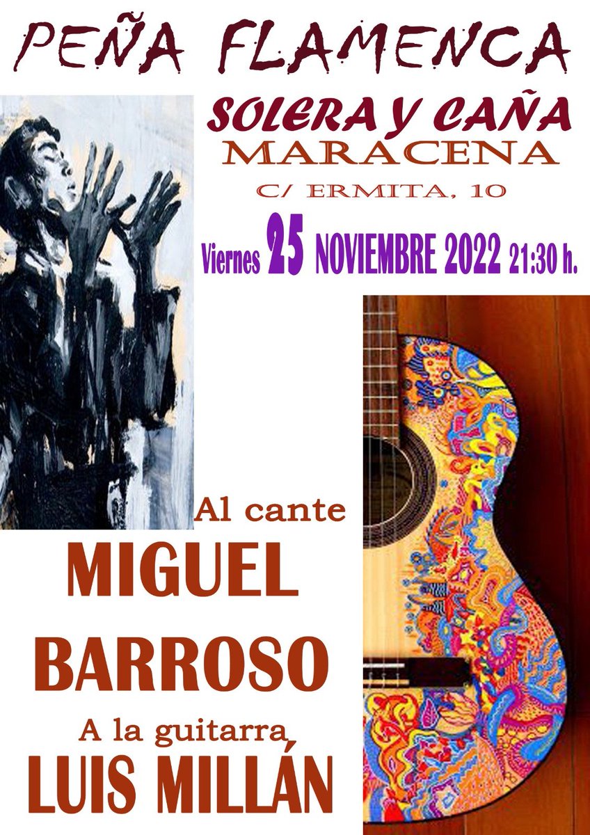 Nueva velada con artistas que seguro que hacen que esta noche sea única. Tanto los cabales como los que recién se inician en el gusto por este arte son muy bienvenidos. Tenemos hora de inicio pero la de fin es mientras dure el #duende y a éste le gusta trasnochar 😉