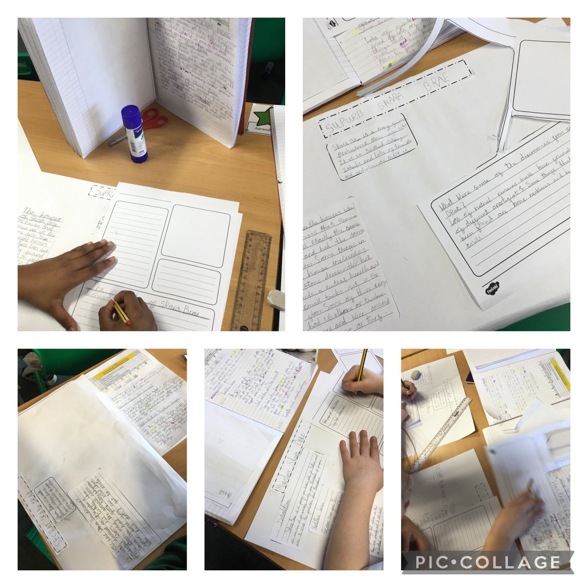 HighwoodPrim3WH's tweet photo. We’re making a great start on our publishing. These non-chronological reports about Skara Brae will be packed with information! ✍️🐢🐵🐯 https://t.co/hBh1NIjcfy