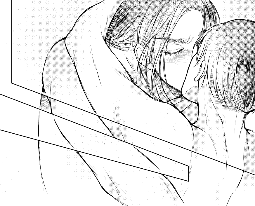 長髪攻め最高.............19さいくん最高.............................時間がかかっても細かく描いてしまう.....................（死）エレリよ........