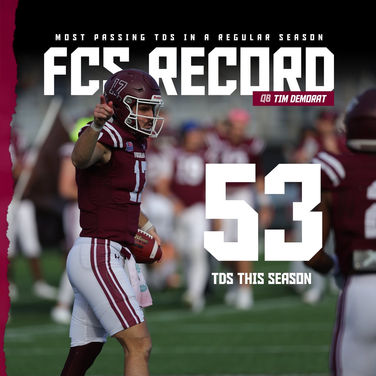 FORDHAMFOOTBALL's tweet image. Your QB could never 😎 

#RAMILY