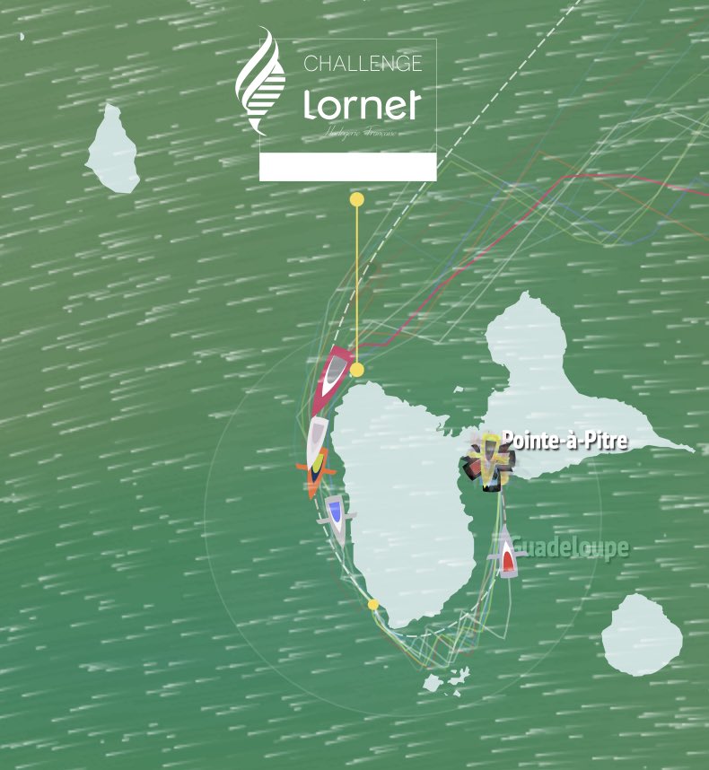 Le tour de la Guadeloupe est entamé ! Nous assistons à un match final très intense ! Tanguy tient la cadence malgré son bateau endommagé 💪 Suivez les dernières heures de course sur la cartographie 👉 routedurhum.com/fr #RDR2022 @RouteDuRhum @Lazare_fr