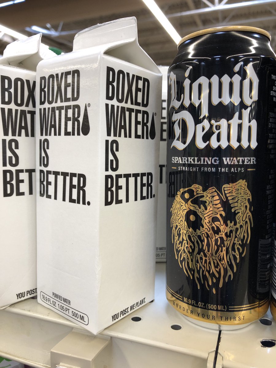 Deb4art's tweet photo. You can’t make this stuff up. Box water is better than the alternative! @boxedwater #boxedwater https://t.co/KQp94P4lXa