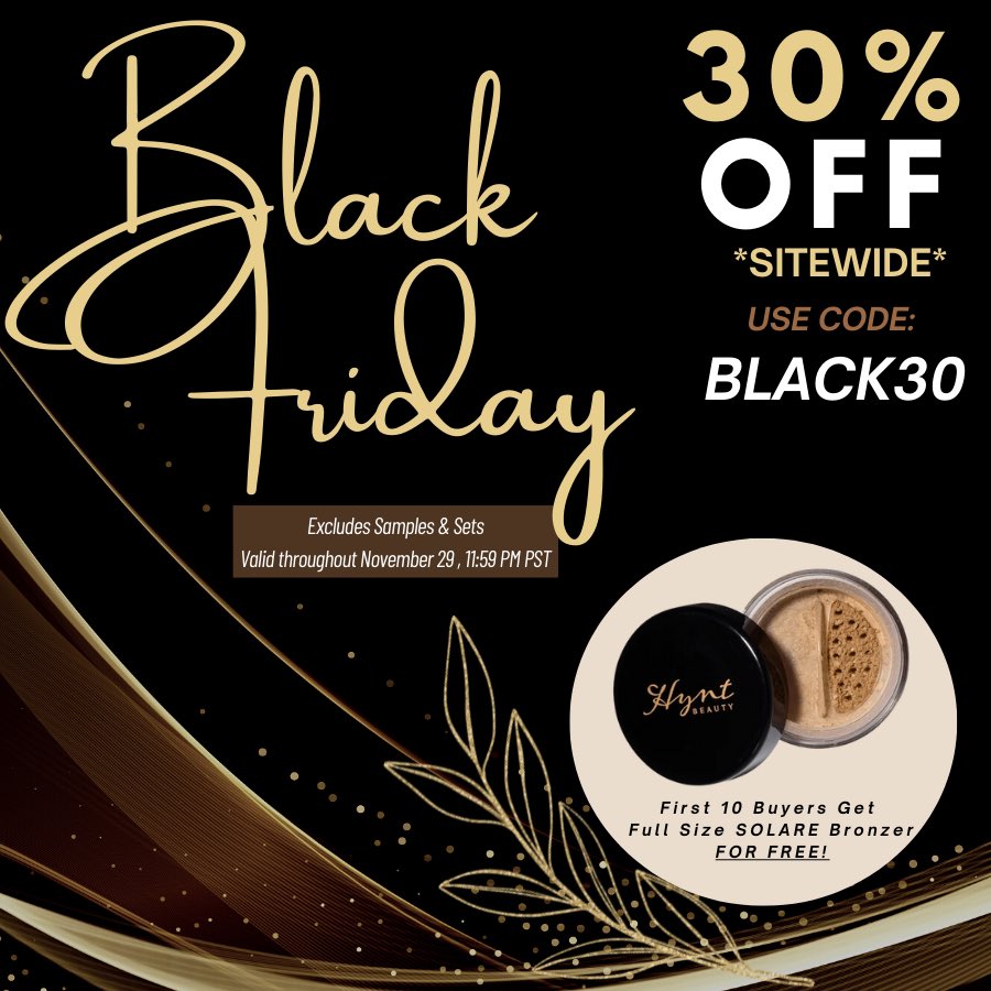 THIS IS IT…BFCM 30% OFF 
Sitewide*  Code:  BLACK30

*Excludes Samples &amp; Sets. Valid throughput November 29 11:59 PM PST
.
.
.
#happythanksgiving2022 #holidayspirit #gift #thanksgiving2022 #eyeshadowpalette #instagood #cleanbeauty #leapingbunnyapproved #dressyourface