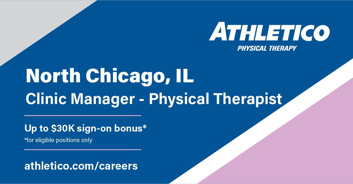 Looking to join the Athletico team? Our North #Chicago location is #hiring! To learn more about this role or to apply, visit - ow.ly/NPmh50LKYST