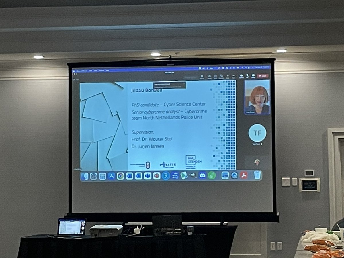 Joining us virtually is Dr. Jildau Borwell presenting on the psychological impact of cybercrime. This study went straight to the source: cybercrime victims!