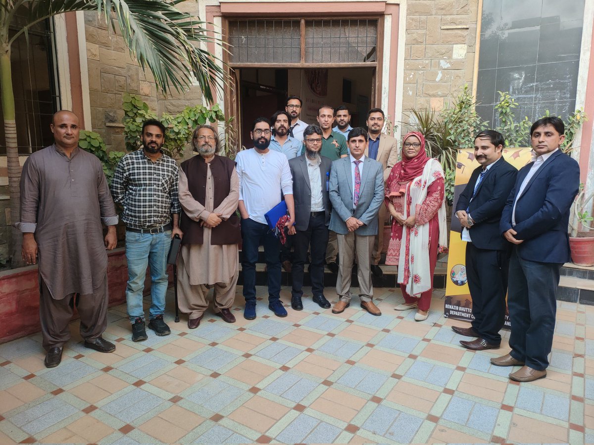 MazharAbro's tweet photo. Trying our best at our department of CS and IT, Benazir Bhutto shaheed university Lyari Karachi Sindh Pakistan to develop Lyari technologically. Thanks ma'am Tanzeela ume Habiba, Minister for IT, Government of Sindh for recognizing our work and appreciating us
#BBSUL #Lyari #AI https://t.co/WKOBszux6E