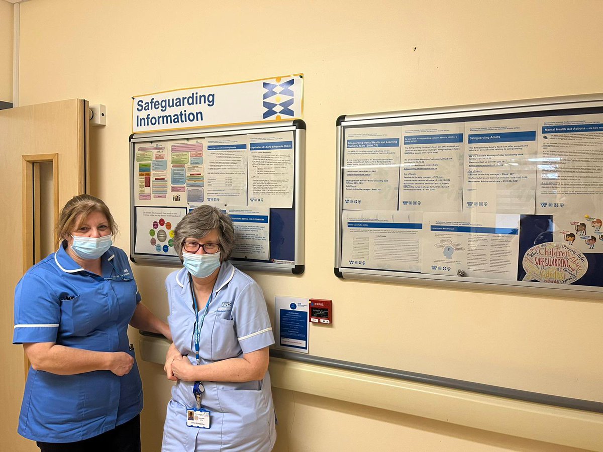 The Safeguarding Team visited <a href="/WithingtonHosp/">Withington Community Hospital</a> today. Great Safeguarding boards on the Outpatient Department and Treatment Centre ! @SafeguardingT <a href="/ChloePowellSGA/">ChloePowell</a>
