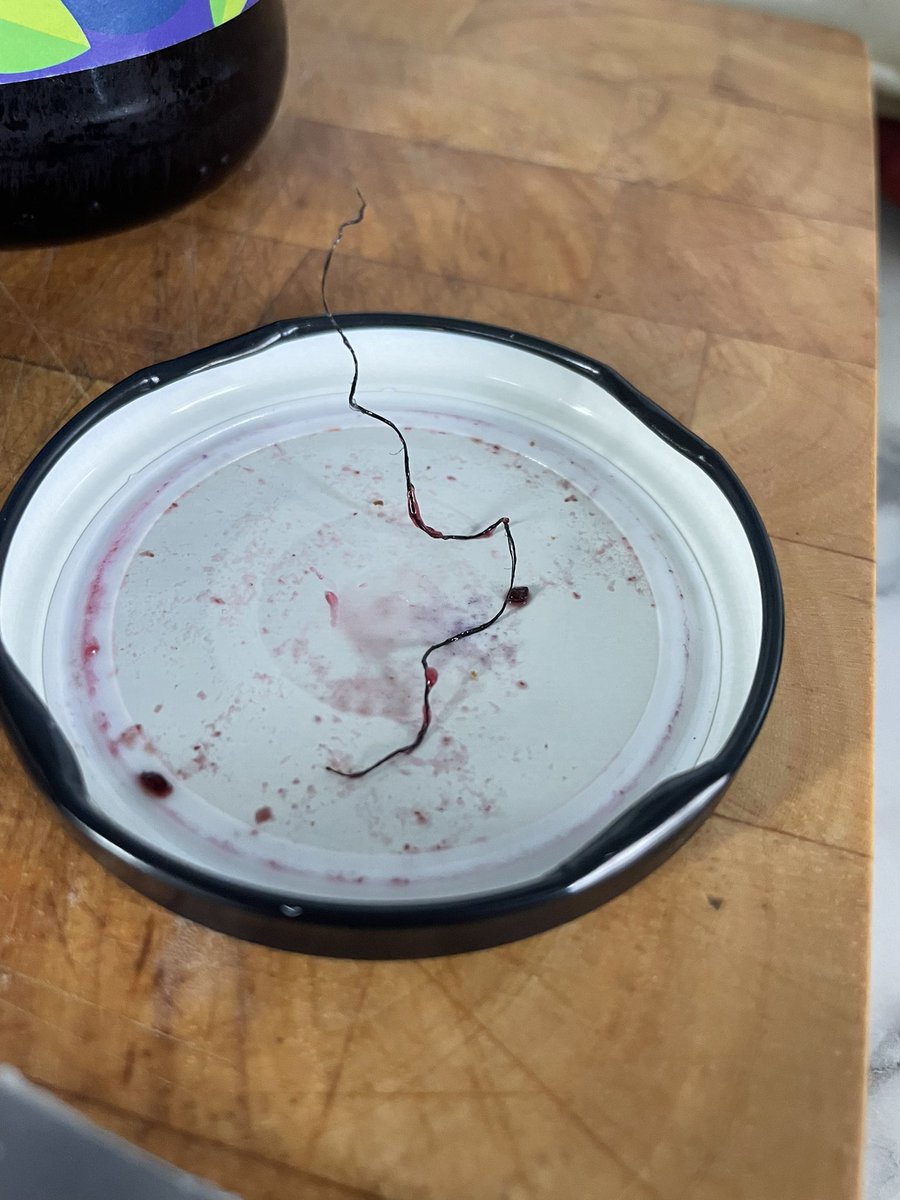 Marie_Jannetta's tweet photo. @AsdaServiceTeam decided to make myself some fruit toast with blackcurrant jam…not quite sure what this is I found in the jam, but definitely not what I expected! https://t.co/O7hyxx17Te