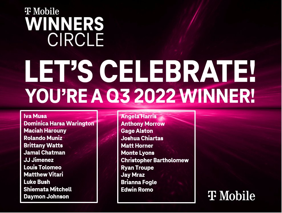 Congrats and Appreciation in order for Ohio Valley's Q3 Winners Circle Winners! Way to go team! #TheOhioValley 💥