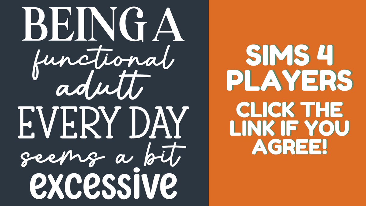 ExecutiveSimmer's tweet image. Do you wish you could play the Sims 4 all day without adult responsibilities? Does playing the Sims 4, help relieve the stress of adulting? When it comes to Sims 4 content creation and gaming, what is your biggest single challenge? 
quiz.executivesimmer.com/sf/2a35b9b8
#Sims4 #TheSims4