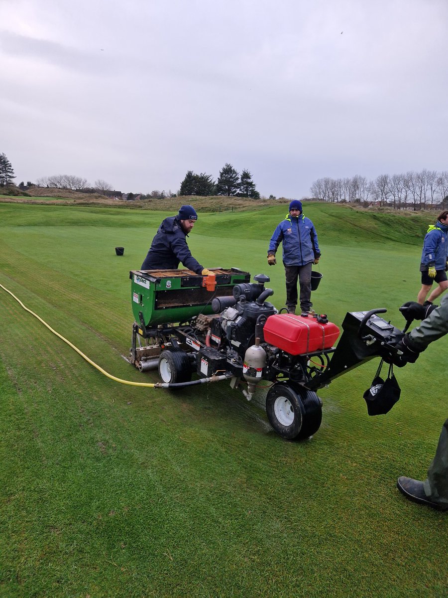 Fantastic couple of days injecting approx 25 ton of dune sand into all our putting surfaces <a href="/SandAGolfClub/">S&A Golf Club</a>. Many thanks to <a href="/KenSiems/">Siems Turfgrass Ltd</a> for an excellent professional service