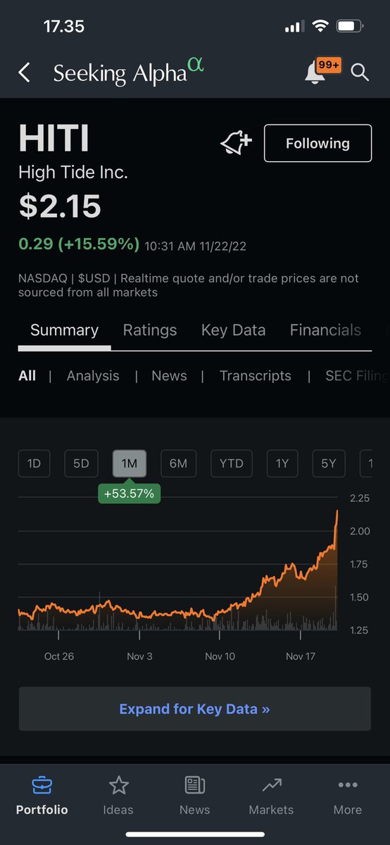SuperJamsteri's tweet photo. No nyt alkaa olla actionia $HITI ssä… ilmeisesti ETF alkanut lisäilemään mikä näkyy rajuna nousuna volan ollessa muuten pientä kyseisellä lapulla https://t.co/KrZK9mN2x0