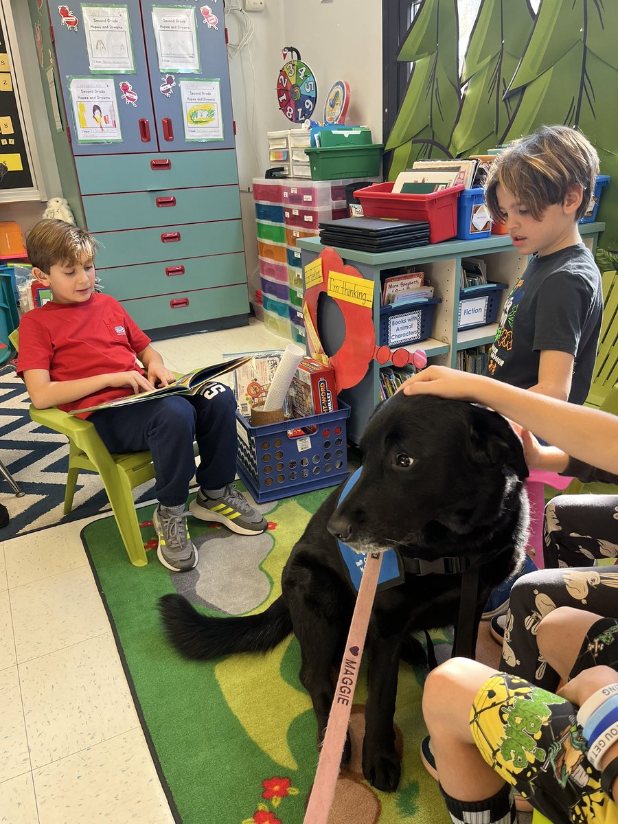 Maggie joined some of our 4th grade friends reading to our younger friends! <a href="/PointRoad2/">Point Road School</a>