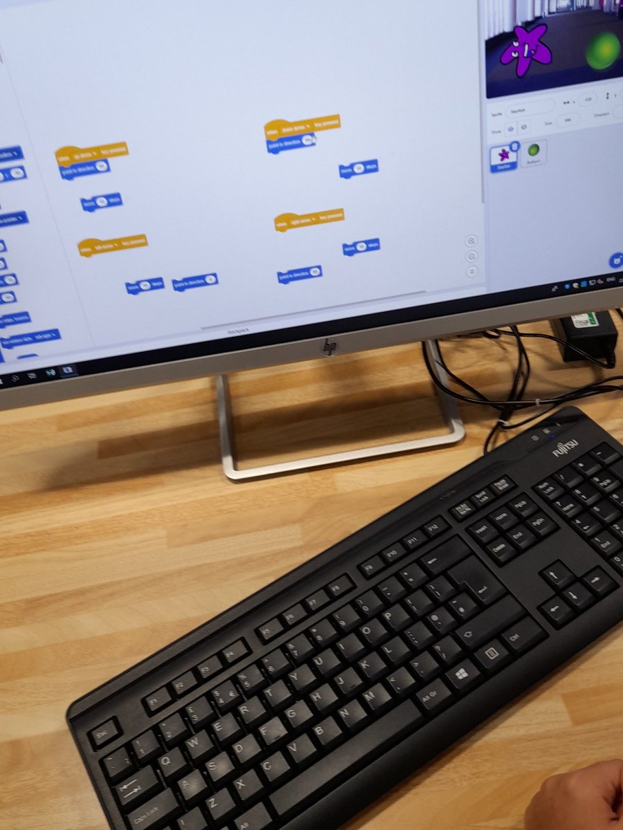 MGLWorld_Neil's tweet photo. This morning Year 4 have been looking at what Debugging is on Scratch. We discussed why debugging is used in programming. Children then had to debug a program on Scratch to get a sprite to move by itself and to control a sprite using the keyboard. @Year4Monksdown @MonksdownDL https://t.co/6gO4MhgY2Q