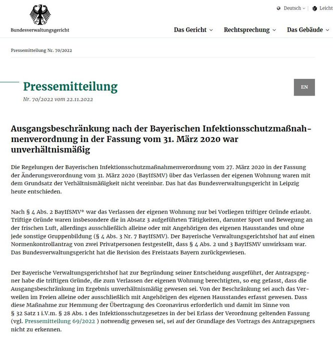 SHomburg's tweet photo. Auf meinem PC funktioniert der Link einwandfrei, aber bei manchen Twitterern wohl nicht. Hier die Pressemitteilung des Gerichts: https://t.co/NNkS0GF5cz