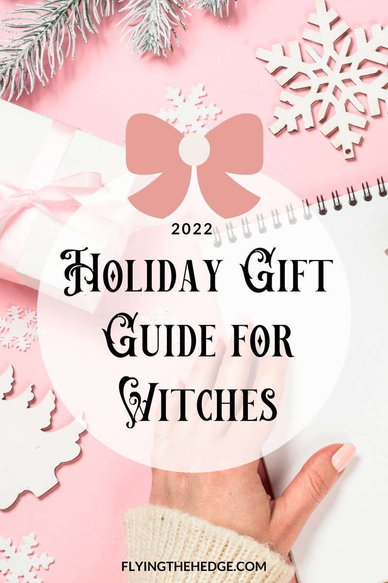 This year's holiday gift guide is out and larger than ever! This year's list boasts features 15 gifts, 8 stocking stuffers, and 5 DIY gift ideas that are sure to please the witch in your life.

flyingthehedge.com/2022/11/holida…