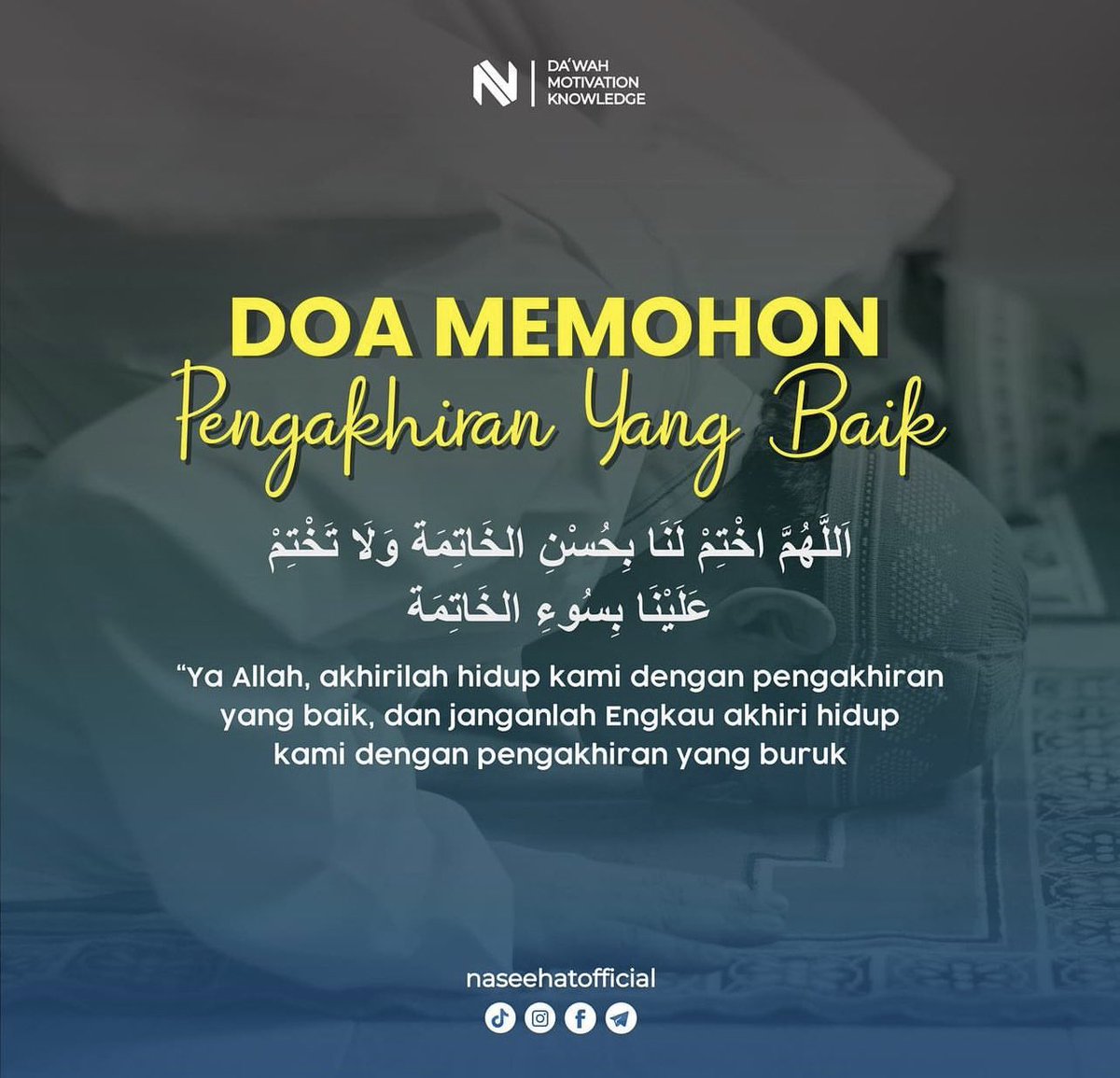 IddinRamli's tweet photo. Jom cuci timeline anda dengan doa agar kita mendapat kematian yang baik 🤲🏼 https://t.co/PAh1UcGaAH