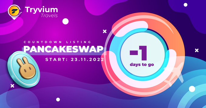 Hayess5178's tweet photo. $TRYV is listing on #Pancakeswap tomorrow🛫.

I have some #BNB on #Metamask to get a bag. 
The project is legit and the team are working hard to make it a success. #Tryvium @TryviumTravels is a innovative booking platform. It lets you #travel anywhere with your favorite #crypto🌞 https://t.co/BmHCyg01Hc