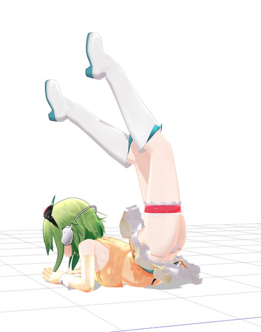 ツインテールヘアーじゃないのでいじけるGUMIさん 