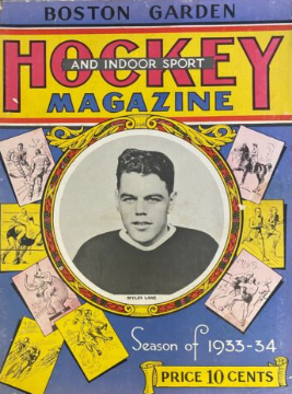 hockey_vintage's tweet photo. #WaybackWedneday Myles Lane on the cover a Boston Garden Program (1933/34) @NHLBruins https://t.co/2RjmGRVvg8