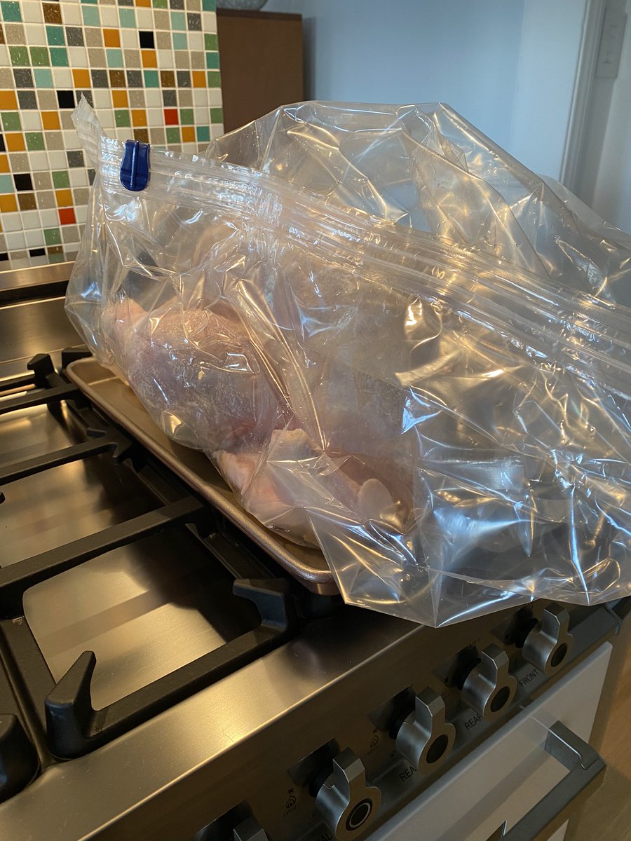 nextphasela's tweet photo. @Russ_Parsons1 the annual dry brining has begun! https://t.co/yZ5SUqZbzO