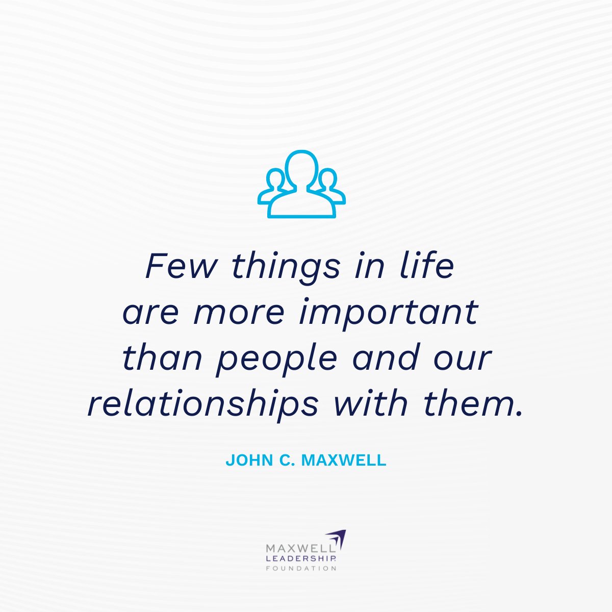 Maxwell_Leaders's tweet photo. Three keys to good relationships from @MLF_Transform:
✨ Trust is the foundation of every relationship.
✨ Every person either lifts others up or takes them down.
✨ Believing the best in people usually brings out the best in people
#theValueofValues #ChangeYourWorld https://t.co/N7YblsnKdJ