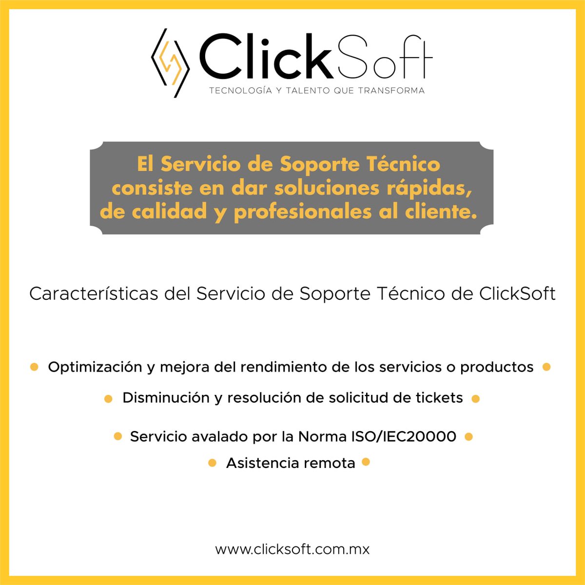 ClickSoftMex's tweet photo. "Soluciones rápidas, con asistencia remota ¡Contactamos para una consultaría gratuita!
Correo: contacto@clicksoft.mx
Teléfono: 222 295 2704
WhatsApp: 222 412 2711
WhatsApp: 813 412 7625 "
#ClickSoft #Soporte #ISO #Soluciones https://t.co/v51cUATJbw