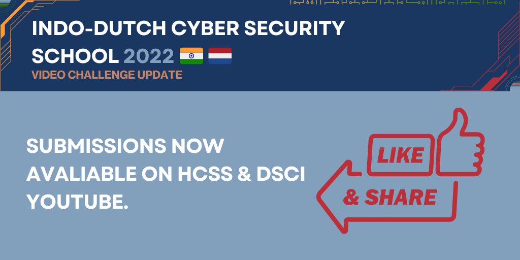IDCSS25's tweet photo. 🔔To all #IDCSS22 students who submitted a challenge video, your submissions are now available on the @hcssnl and @DSCI_Connect YouTube accounts!
Your mission: get as many views and likes as possible.
📺HCSS: https://t.co/mdVRRi1HJR
📺DSCI: https://t.co/5YmSuizr6d https://t.co/oOdEclAliW