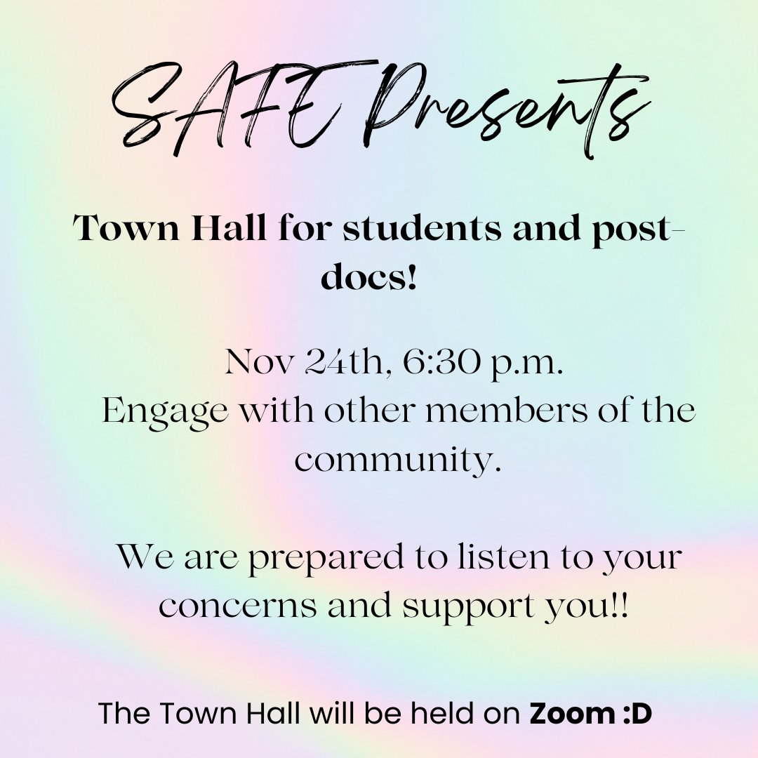 We are pleased to announce you that our Fall 2022 Town Hall is going to be hold this Thursday (November 24th)! Please register at  forms.office.com/r/gnDPPiCAVN
