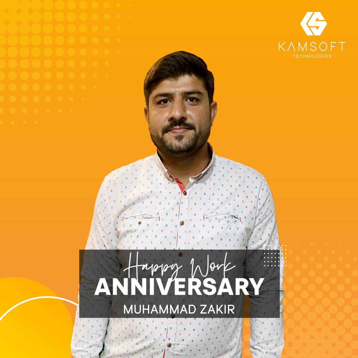 Kamsoft_co's tweet photo. We celebrated the work-versary of one of our Web Design Team members.Congratulations Zakir,on completing a year and being an integral part of the Kamsoft Family.

#workanniversary #WorkAnniversaryCelebration #OneYearAnniversary #employeeappreciation #celebration #culture #kamsoft https://t.co/0gTJA602mk