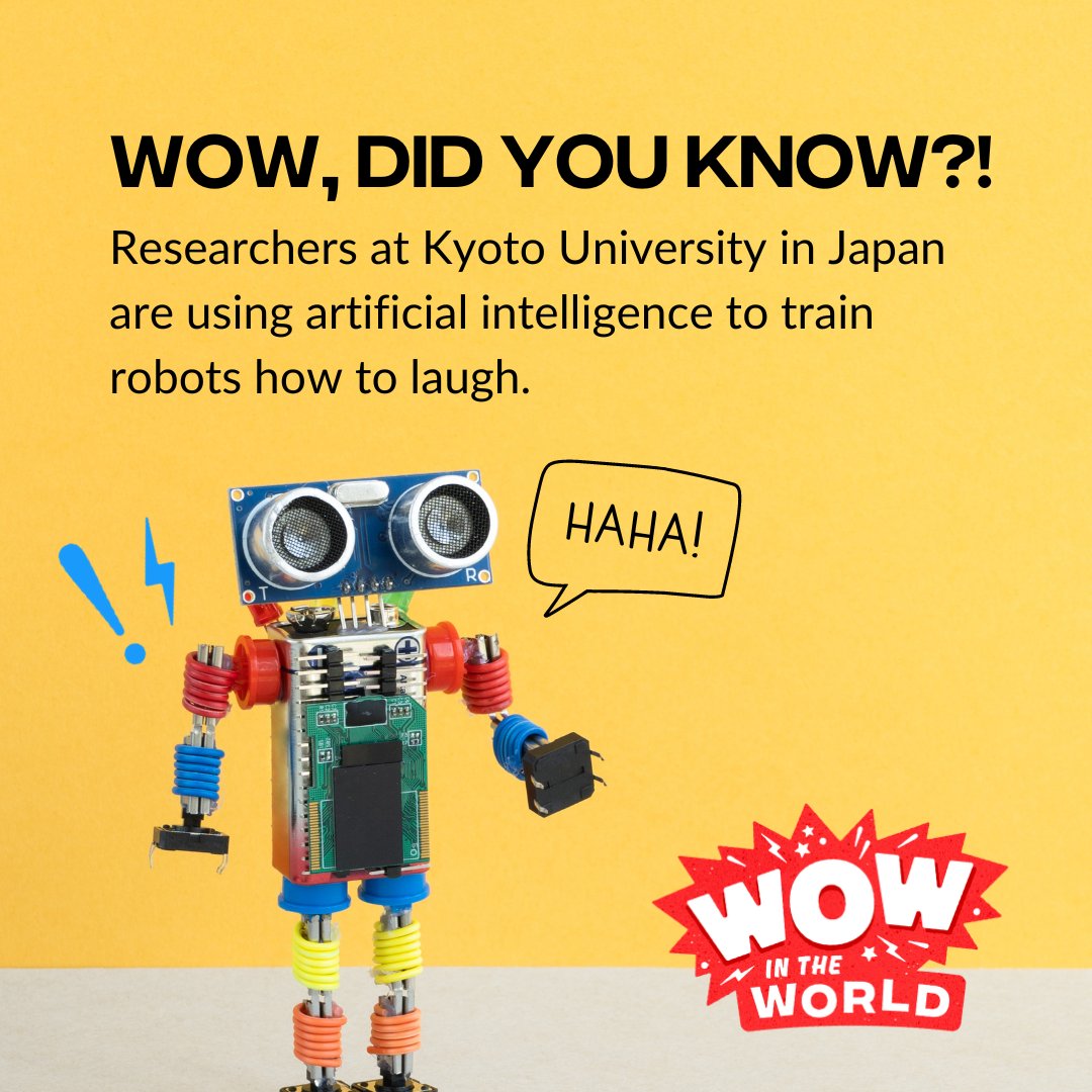 We've got a BRAND NEW episode of Wow in the World this week all about... laughing robots! Learn how researchers are teaching robots how and when to laugh with the whole family! Listen now at link.chtbl.com/wow