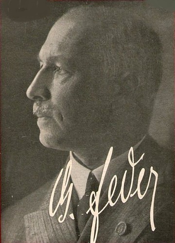 KeiYamato_1's tweet image. Godofredo Feder fue la figura más influyente en la política económica y financiera del NSDAP. Su teoría consistía, esencialmente, en la abolición de todo pago de intereses prestamistas y en la nacionalización de los bancos y las empresas bursátiles. Feder no se oponía al