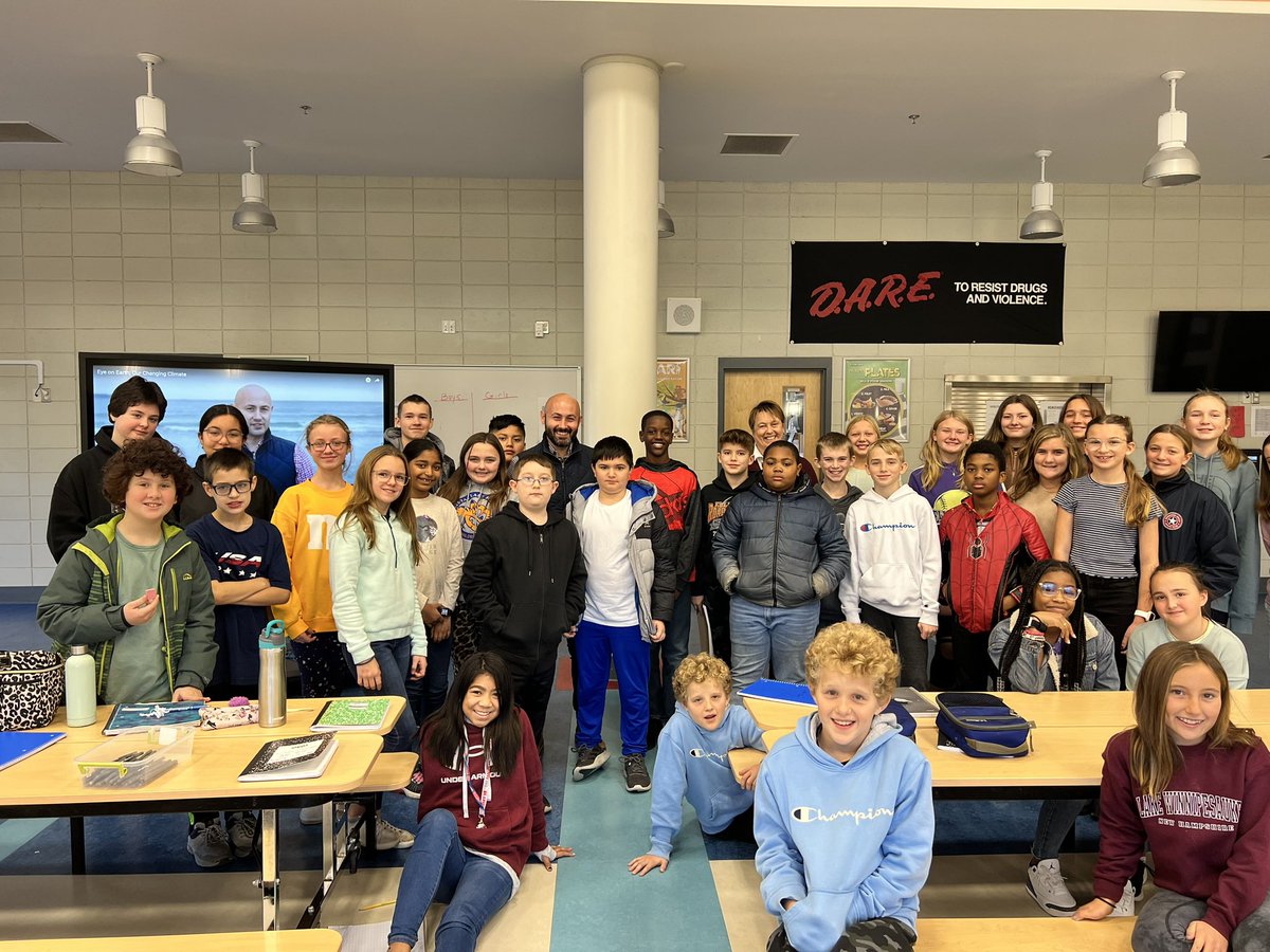 eps_stem's tweet photo. @coachman6th and Ms. Vozzola’s sixth graders had a great time this morning meeting with 🌪️ ⛅️ 🌀 Mr. Wycoff @4cast4you We learned a lot about what it takes to become a Meteorologist and how he uses technology to make his job easier @CLSPrincipal_ https://t.co/fLb4Y7l5TY